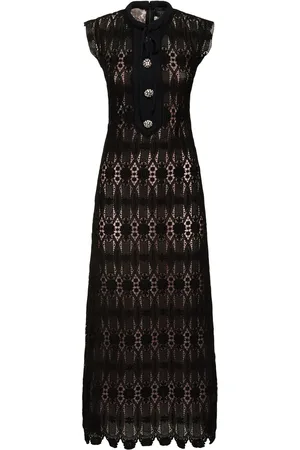 Giambattista Valli Besticktes, Langes Macramékleid