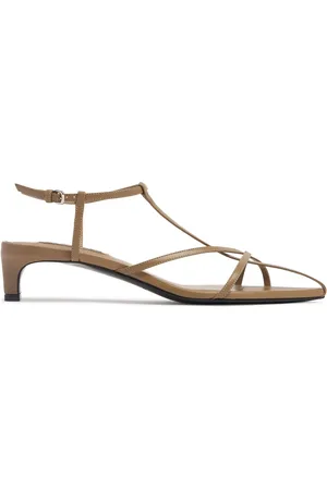 Jil Sander 35mm Hohe Ledersandalen Mit T-riemen