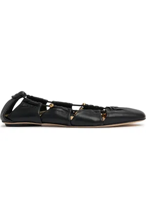 Chloé 10mm Hohe Ballerinas Aus Leder „luna“