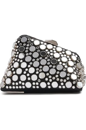 The Attico Spiegelclutch „midnight“