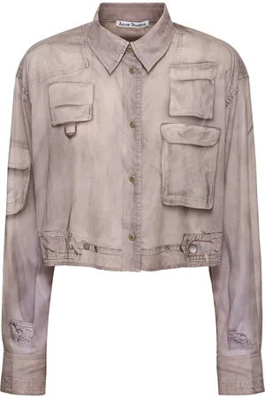 Acne Studios Cargo-shirt Aus Baumwollvoile