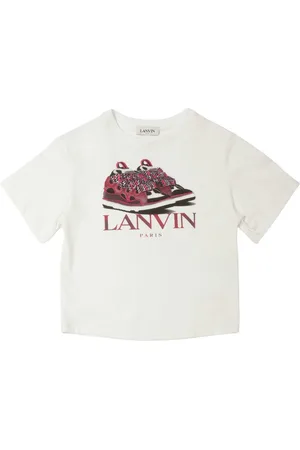 Lanvin Bedrucktes T-shirt Aus Baumwolljersey
