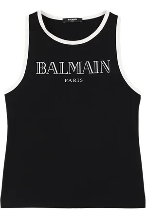 Balmain Tanktop Aus Baumwolljersey Mit Druck
