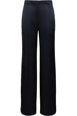 Alberta Ferretti Satin Wide Leg Pants