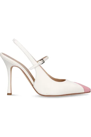 Alessandra Rich 100mm Hohe Sandaletten Aus Leder