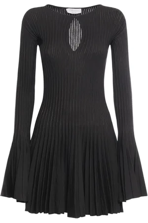 BLUMARINE Langärmeliges Minikleid Aus Wollstrick