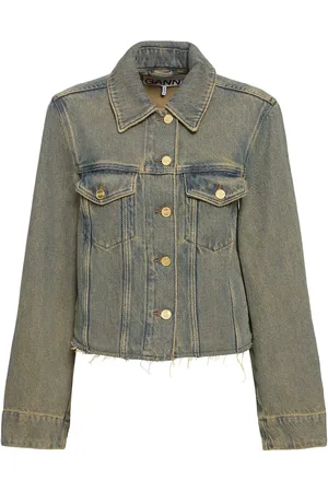 Ganni Jacke Aus Schwerem Baumwolldenim