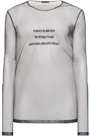 ANN DEMEULEMEESTER Enges Tüll-t-shirt „greg“