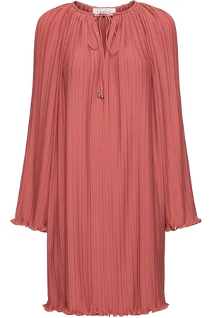 Lanvin Minikleid Mit Plissees