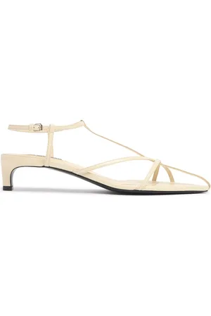 Jil Sander 35mm Hohe Ledersandalen Mit T-riemen