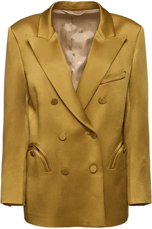 Blazé Milano Zweireihiger Blazer Aus Satin „novalis“