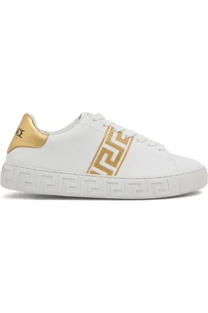 VERSACE Sneakers Aus Kunstleder Mit Glitzer