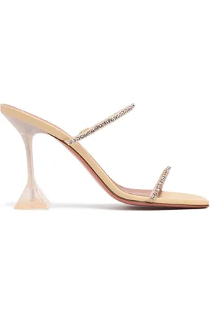 Amina Muaddi 95mm Hohe Sandaletten Aus Pvc „gilda“