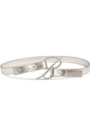 BLUMARINE Laminierter Ledergürtel „b“