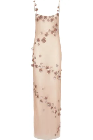 BLUMARINE Besticktes, Langes Tüllkleid