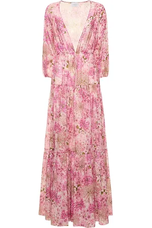Giambattista Valli Langes Kaftankleid Aus Baumwolle Mit Druck