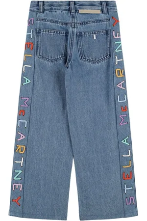 Stella McCartney Jeans Aus Bestickter Stretch-baumwolle