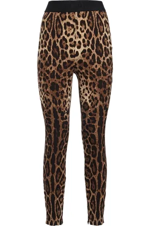 Dolce & Gabbana Leggings Aus Jersey Mit Leopardendruck