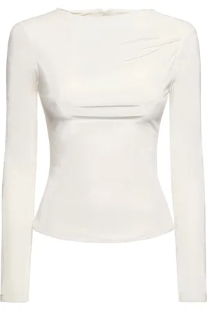 16Arlington Langärmeliges Crop-top Aus Samt „nubria“