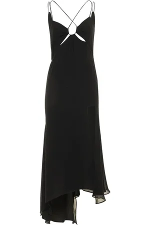 The Andamane Midikleid Aus Seidengeorgette Mit Druck