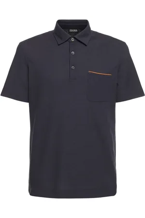 Ermenegildo Zegna Kurzärmliger Polo Aus Baumwolljersey