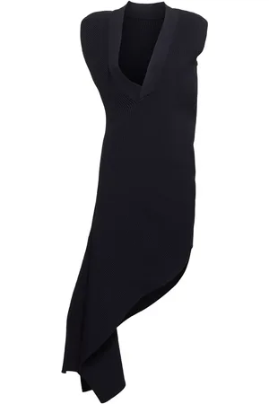SACAI Asymmetrisches Midikleid Aus Strickmaterial