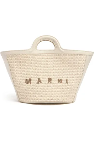 Marni Kleine Tasche Mit Raffiaeffekt „tropicalia“
