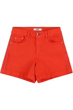 Msgm Shorts Aus Baumwollmischdenim