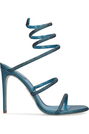 RENE CAOVILLA 105mm Verzierte Und Mit Satin Bezogene Sandaletten