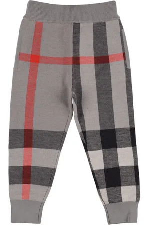 Burberry Jogginghose Aus Wolle Mit Karomuster