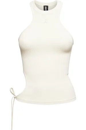 ANDREADAMO Geripptes Tanktop Aus Jersey