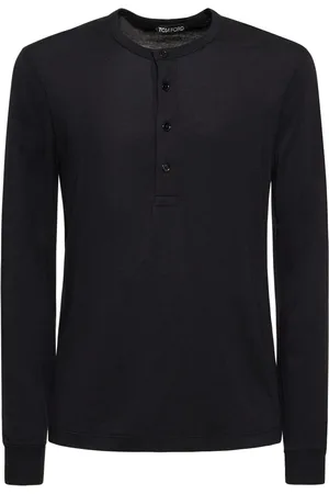 Tom Ford Langärmeliges Henley-shirt Aus Lyocell