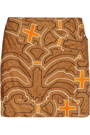 JOHANNA ORTIZ Minirock Aus Baumwolle „camel Ayahuma“