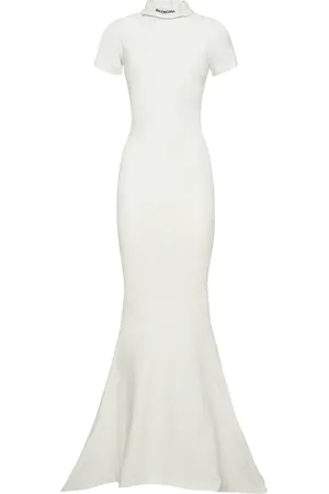 Balenciaga Langes Stretch-baumwolljerseykleid