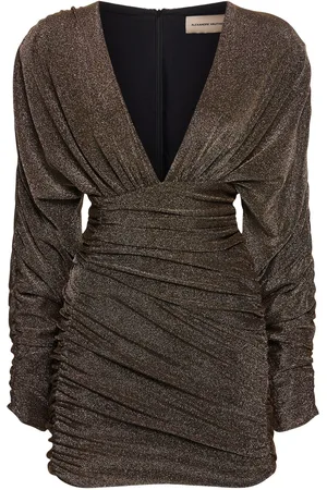 ALEXANDRE VAUTHIER Minikleid Aus Drapiertem Lurexjersey