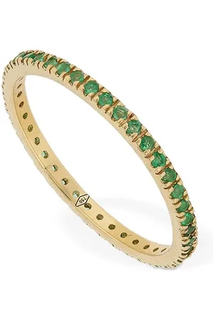 VANZI Annagreta Thin 18kt Gold & Emerald Ring