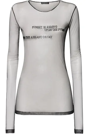 ANN DEMEULEMEESTER Oberteil Aus Besticktem Tüll „fiene“
