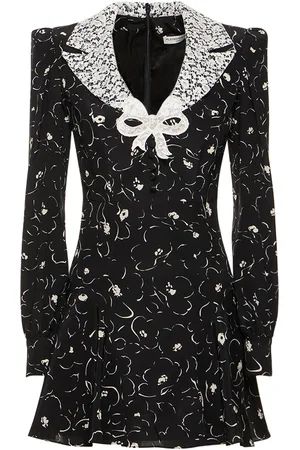 Alessandra Rich Langes Kleid Aus Seide