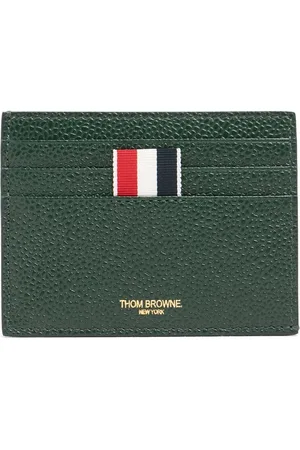 Thom Browne Kartenhülle Aus Narbleder