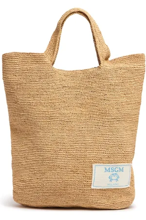 Msgm Tote Aus Raffia