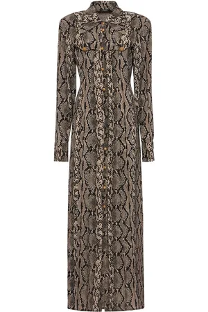 Balmain Langes Satinkleid