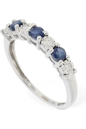 Bliss 18kt Diamant- Und Saphirring „rugiada“