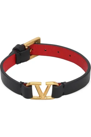 VALENTINO GARAVANI Armband Aus Leder Mit V-logo