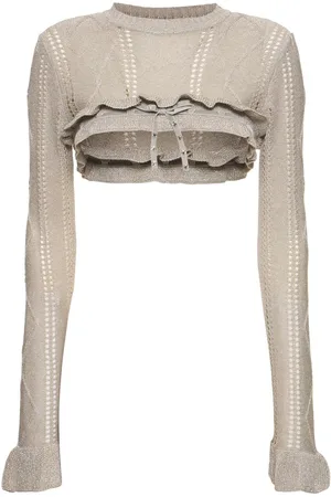 CORMIO Viskosestrick-bolero Mit Glitzereffekt „annalisa“