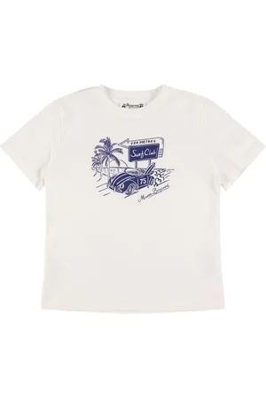 BONPOINT Bedrucktes T-shirt Aus Baumwolljersey
