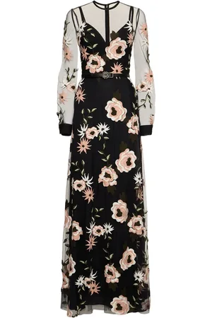 Elie saab Besticktes, Langes Tüllkleid