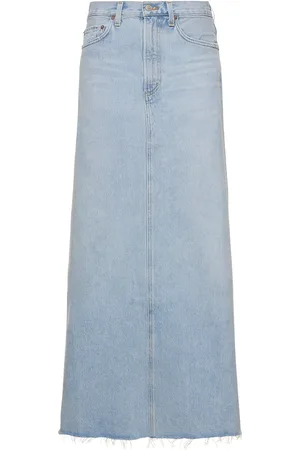 AGOLDE Ausgefranster, Langer Cargorock Aus Denim „hill“