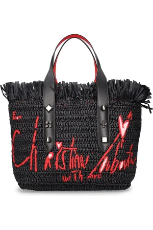 Christian Louboutin Mittelgroße Raffiatasche „frangibus“