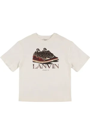 Lanvin Bedrucktes T-shirt Aus Baumwolljersey