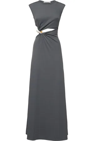 CHRISTOPHER ESBER Langes, Kompaktes, Geripptes Kleid